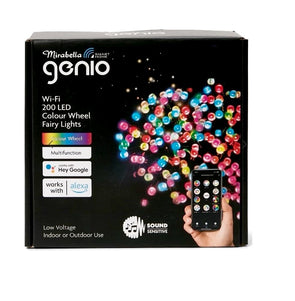 Mirabella Christmas Genio Wi-Fi 200 LED Colour Wheel Fairy Lights - Multi