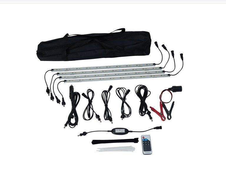 Camping LED Light Bars Set - 4 Pack