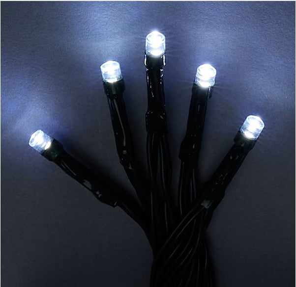 Solar Powered 24 LED White String Lights - TheITmart