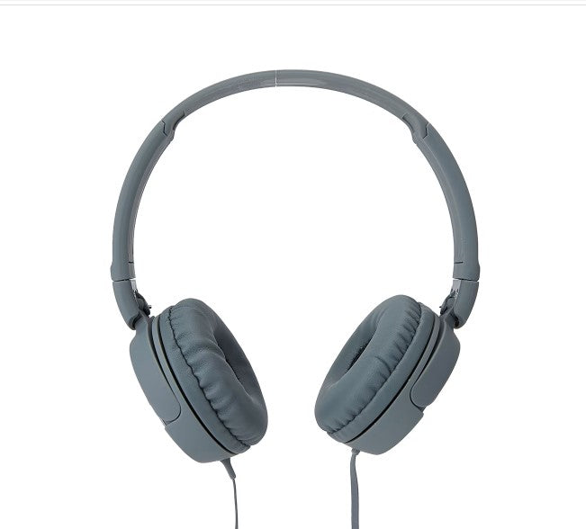On-Ear Wired Headphones - Silver Look/Lightweight & Comfortable