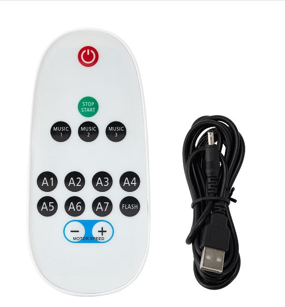 Anko Remote Control LED Disco Ball with 360Deg Rotation