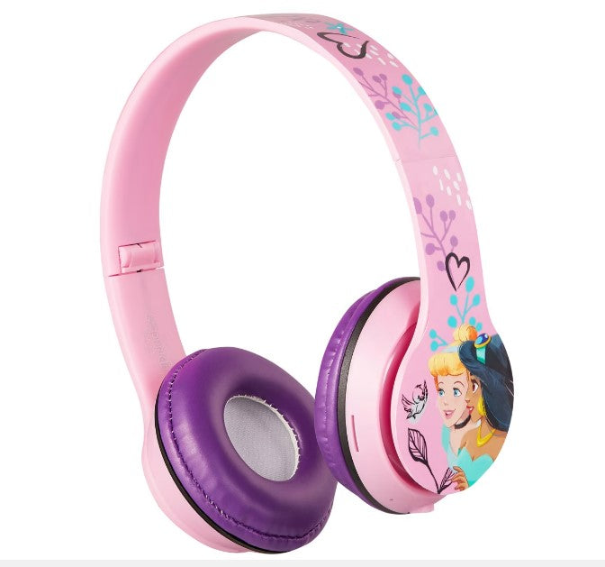 Disney Princess Bluetooth Stereo Headphones with Built in Mic/Suitable for Ages 3+ years
