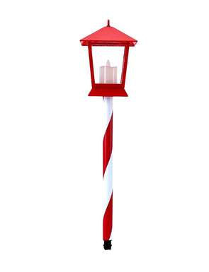 Solar Powered 56cm Large LED Lantern Stake Light - 2 Pack