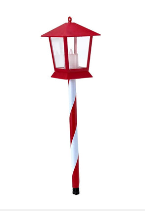 Solar Powered 56cm Large LED Lantern Stake Light - 2 Pack