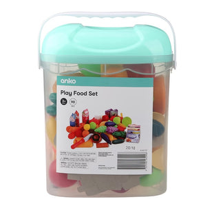 90-Piece Play Food Set/Suitable for Ages 3+ Years