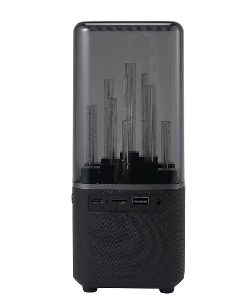 5W Black Bluetooth Speaker With 7 x RGB Light Mode