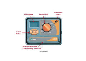 Pope Ezy Pro 11 Station Controller/6 Programs/Water Budgeting/Lockable Door/LCD - TheITmart