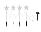 Anko 45cm Solar Powered 4 Star Stake Lights 40 LEDs Outdoor - TheITmart
