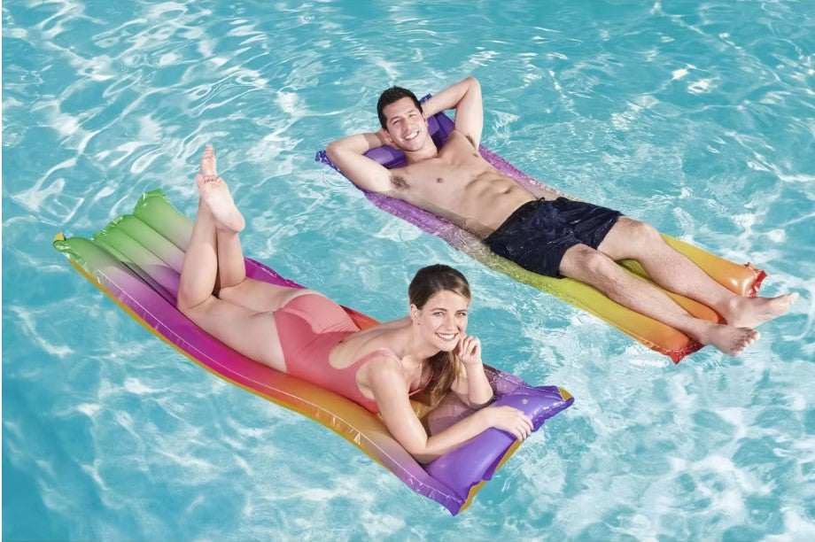 1.7m Inflatable Pool Rainbow Air Mattress / Suitable for Ages 12+ Years