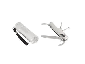 6 in 1 Multi Tool with Torch/Ideal for Camping or Trekking