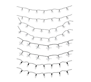 Solar Powered 24 LED Novelty Multi-Coloured/White String Lights - Assorted