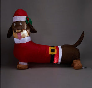Low Voltage Inflatable Sausage Dog/Size 90cm (L) x 70cm (H) x 40cm (W)