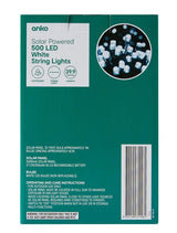 Solar Powered 500 LED White String Lights - TheITmart
