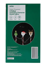 Solar Powered Colour Changing Character Stake Lights 3 Pack