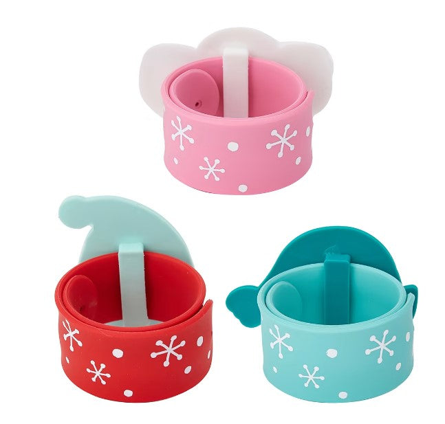 3 Pack Christmas Slap Band - Assorted/Suitable for Ages 3+ Years
