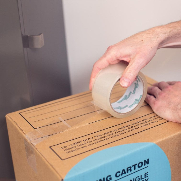 Wrap & Move 48mm x 50m 45um Clear Packing Tape - 6 Pack