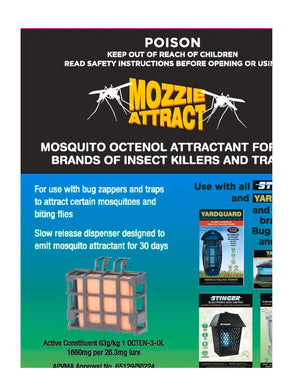 2 Pack Mozzie Attract Octenol Attractant Emit Mosquito/Flies For All Bug Zappers - TheITmart