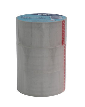 Wrap & Move 48mm x 50m 45um Clear Packing Tape - 3 Pack