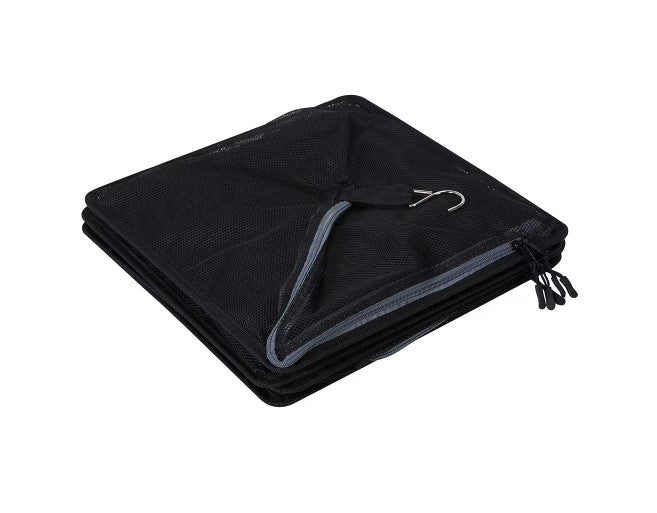 Portable Camping Hanging Storage 4 Shelf - Black