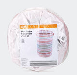 61cm Collapsible Hamper - Pink Stripe/Perfect Organizer for Laundry or Toys - TheITmart