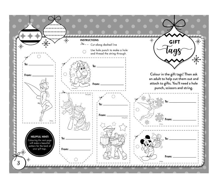 Disney Christmas Activity Pad/ 24 Pages
