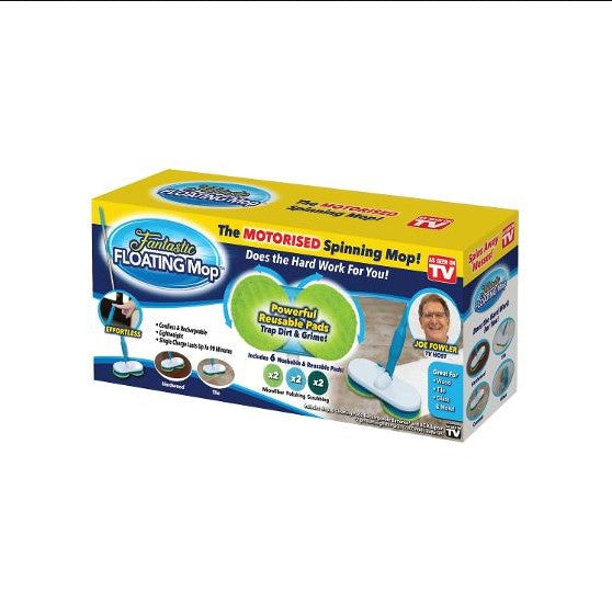 Motorised Spinning Swivel Head Fantastic Floating Mop - TheITmart