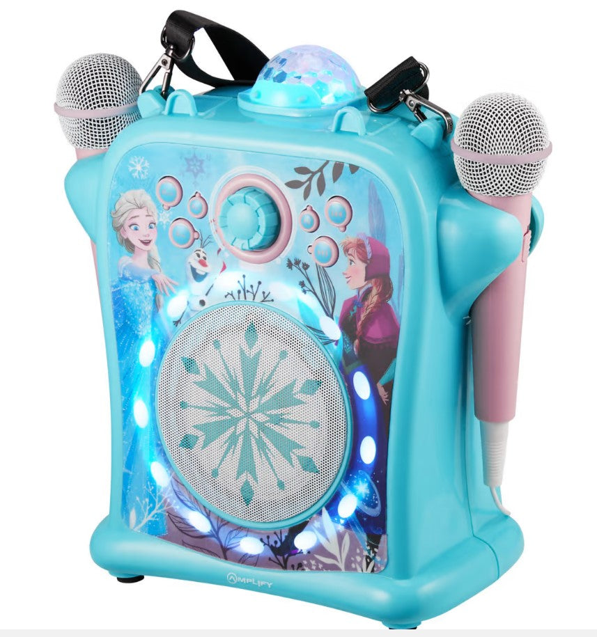 Disney Frozen Dual Microphone Bluetooth Karaoke Machine – TheITmart