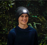 4 x SMS LED light Beanie - Grey/Ideal for Camping/Trekking - TheITmart