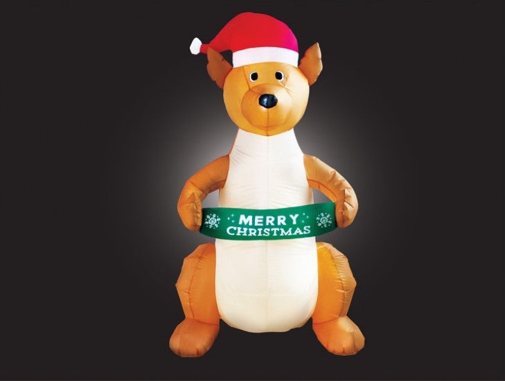 Mirabella Christmas 1.5m Low Voltage Festive Inflatable Kangaroo
