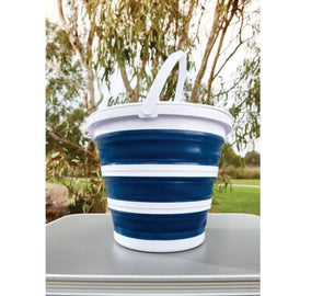 Portable 10L Collapsible Bucket with Lid/Ideal for Outdoor Activities