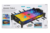 2-in-1 Electronic Arcade Games Table/Air Hockey & Football