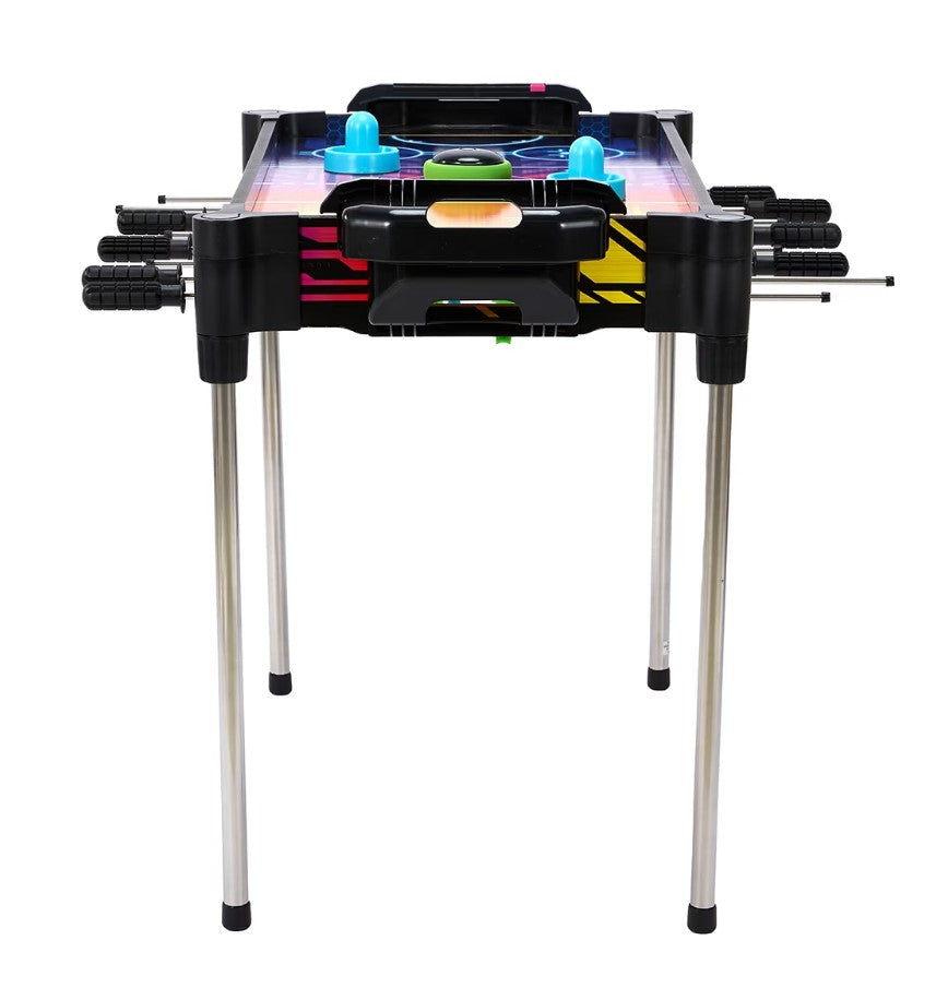 2-in-1 Electronic Arcade Games Table/Air Hockey & Football