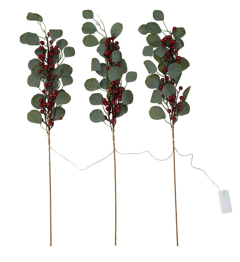 Battery Operated Light Up Berry Stakes - Assorted* / 20 Warm White LEDs
