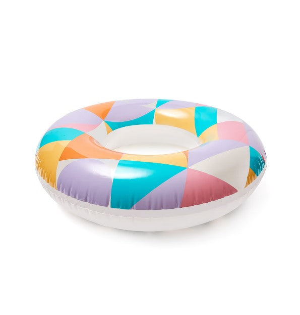 92cm Inflatable Geo Pool Ring/Suitable for Ages 10+ Years