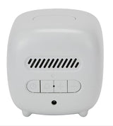 Retro TV Shaped LED Night Light Alarm Clock - White
