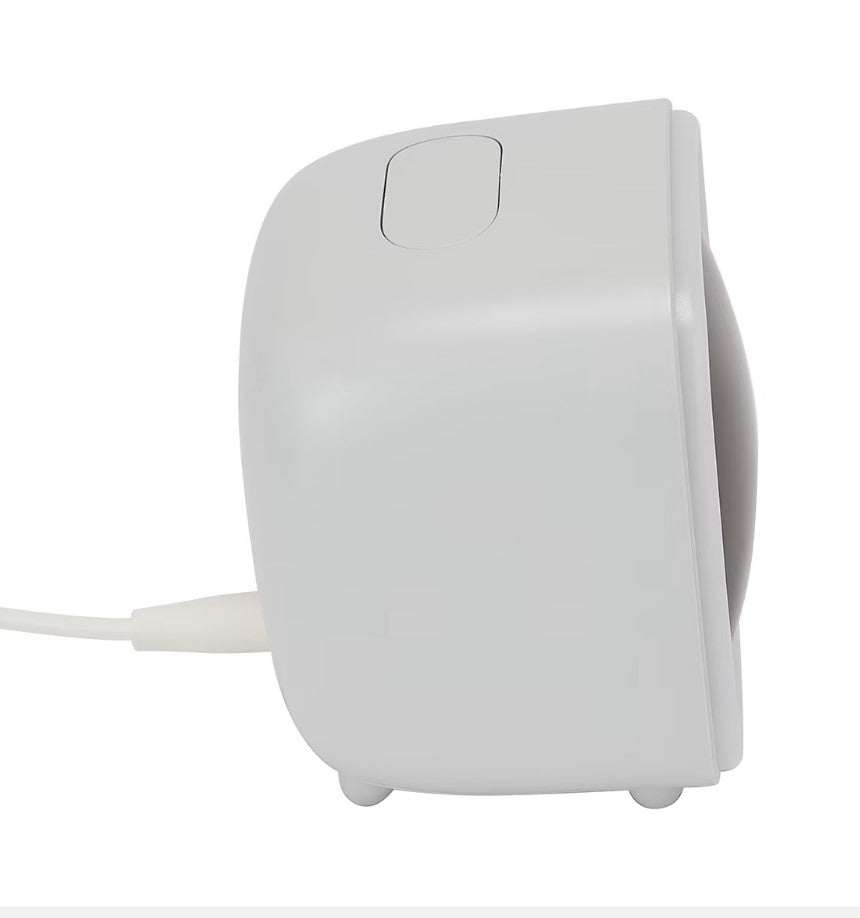 Retro TV Shaped LED Night Light Alarm Clock - White