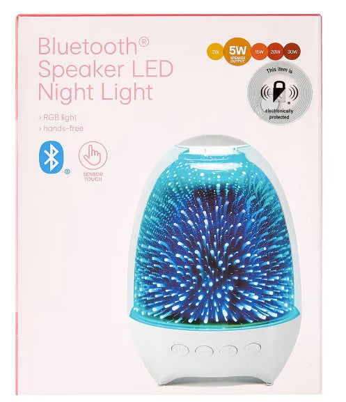LED Light Bluetooth Speaker True Wireless Stereo Speaker - Black