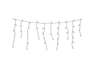 Low Voltage 250 LED Warm White Icicle Lights / Overall Length 490cm