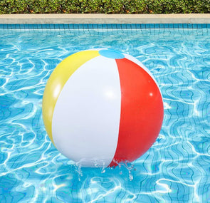 2 Pack Inflatable 33cm Beach Ball - Multicolour /Suitable for Ages 2+ Years
