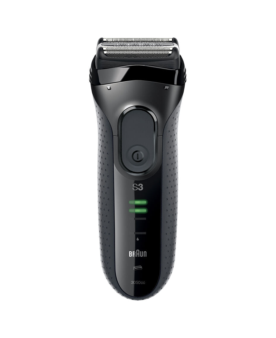 Barun Series 3 ProSkin Washable Electric Shaver Black with Clean & Charge Station - TheITmart