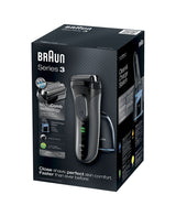 Barun Series 3 ProSkin Washable Electric Shaver Black with Clean & Charge Station - TheITmart