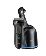 Barun Series 3 ProSkin Washable Electric Shaver Black with Clean & Charge Station - TheITmart