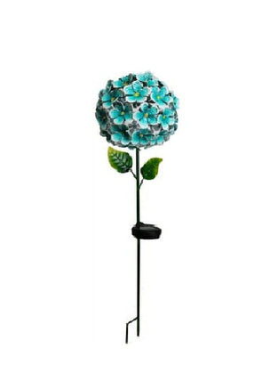 Lectro Decorative Round Floral Ball LED Solar Path Light