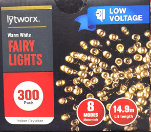 LYT WORX WARM WHITE FAIRY LIGHTS 300 LED