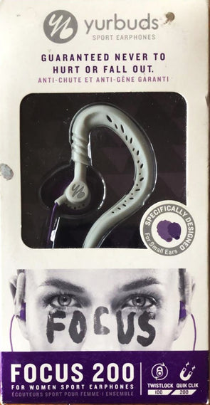 Yurbuds Focus 200 Sports In-Earphone For Women/ Pink/Purple