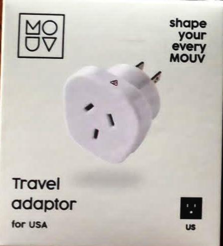Travel adaptor For USA / White
