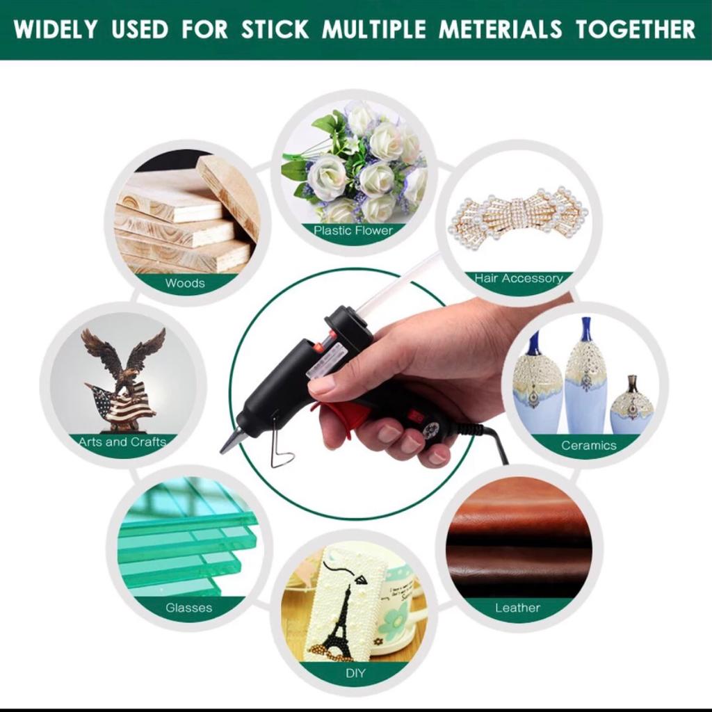 Mini Hot Glue Gun 30W High Temperature Glue Gun for DIY Crafts, Projects/ 5 Colours