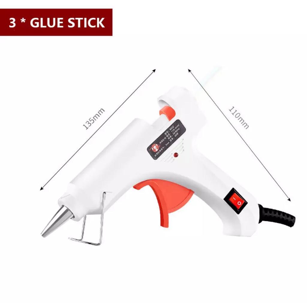Mini Hot Glue Gun 30W High Temperature Glue Gun for DIY Crafts, Projects/ 5 Colours