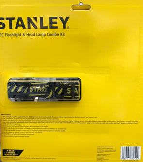Stanley 7PC Flashlight & Head Lamp Combo Kit