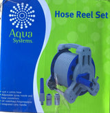 Aqua Systems Hose Reel Set Ts8017- 15m x 12mm / Integrated Carry Handle